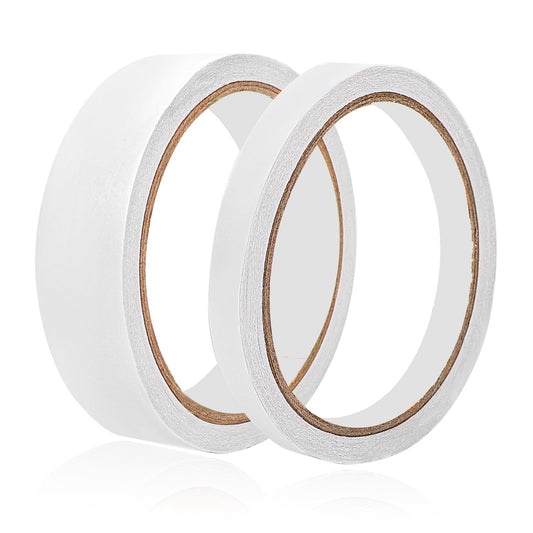 Double Sided Tape for Clothes, 2 Rolls Sticky Fabric Tape Adhesive Press-On Sewing Tape Hem Tape No Sew No Iron, Alterations and Hemming Tool (22 Yards)