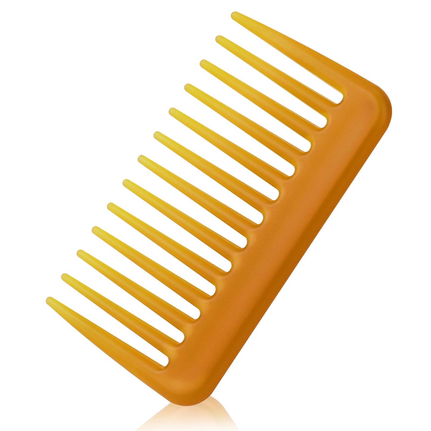 Wide Tooth Comb for Curls, Portable Afro Comb Small Travel Hair Comb No Handle Curl Brush Anti Static Styling Comb Pocket Beard Comb Detangling Comb Shower Wet Comb for Women and Men