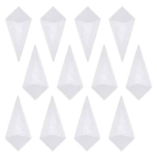 Mozeat Lens Pack of 12 White Handkerchief 29 x 29 cm Handkerchief Cotton Fabric Handkerchief Men's Handkerchiefs DIY Handkerchief for Weddings for Embroidery and Batiks, White, 29x29cm