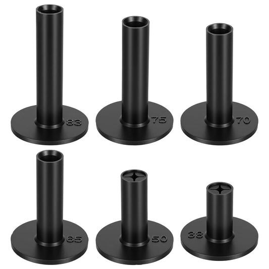 Eldraqth Rubber Golf Tees for Mats, 6 Pcs Premium Golf Tee Holder for Driving Range Simulator 6 Mixed Size Unbreakable Simulator Golfs Tees for Indoor and Outdoor Practice Hitting Mats