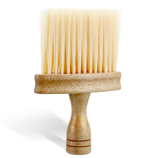 Barber Brush Neck Duster Hair Cutting Brush Hair Neck Cleaning Brush Wooden Handle Wooden Neck Brush Professional Hairdressing Cleaner Soft Household for Barbershop Salon Home