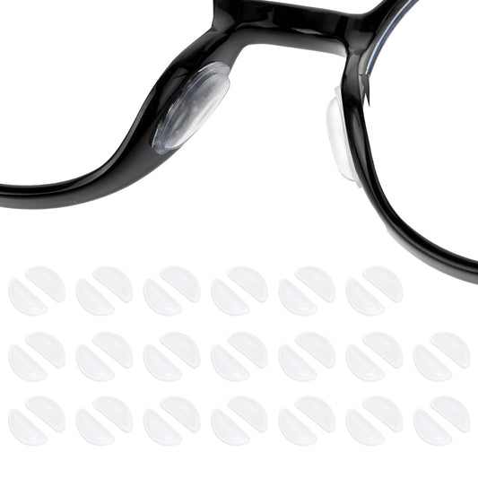 20 Pairs Eyeglass Nose Pads 3mm Adhesive Glasses Nose Pads Air Bag Eyeglass Nose Pads Silicone Eyeglass Nose Pads Nose Pads Anti Slip Soft Cushion Eyeglass Nose Pads for Eyeglasses Sunglasses (Clear)