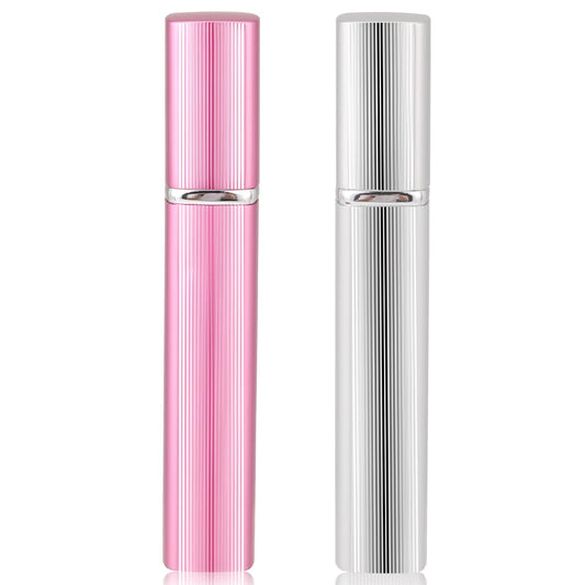 KALIONE 8ML Perfume Bottle Refillable Perfume Bottle Empty Cologne Dispenser Portable Bottle Travel Essentials Mini Perfume(Pink&Silver)