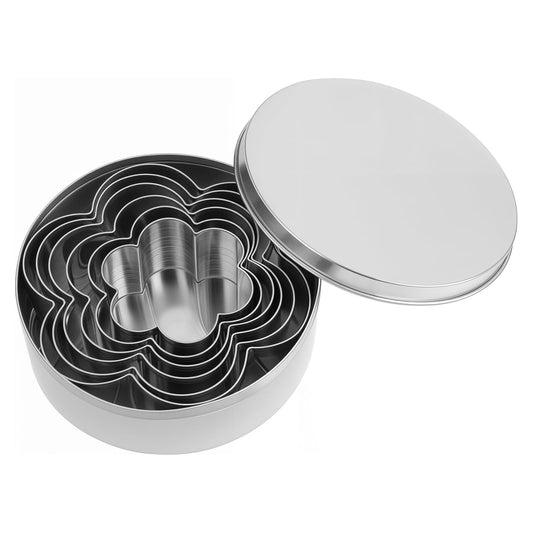 Cookie Cutter Set, Large Flower Shapes, Daisy Cookie Cutter, Stainless Steel Cookie Cutter, 5 Sizes, Flower Shapes for Baking, Cookie Cutters, Metal Cookie Cutters for Baking (Flower)