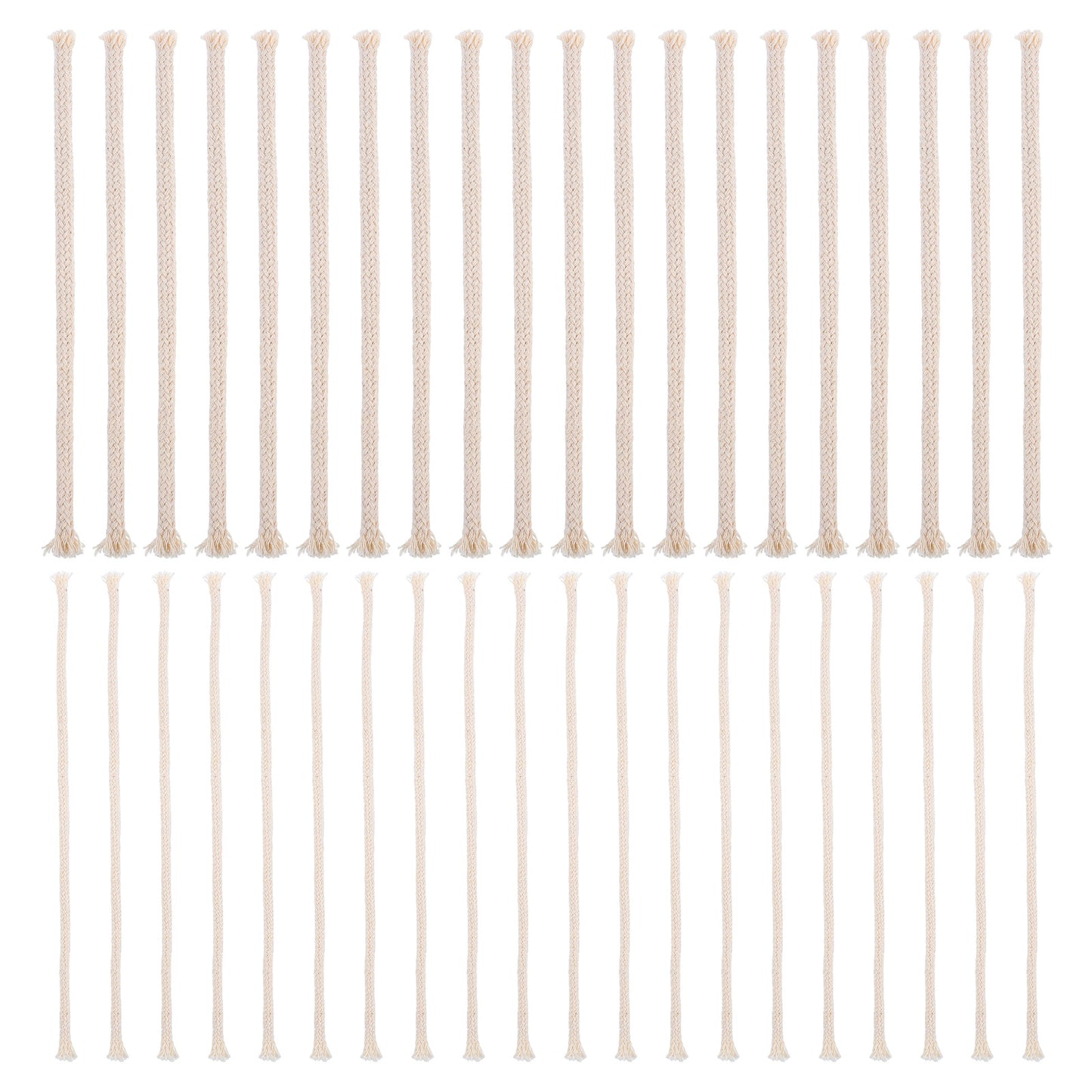 40 PCS Round Oil Lamp Wicks, 3mm and 6mmCotton Braided Lamp Wicks Replacement 20cm Long Candle Wick for Kerosene Lamps, Candle Making and Aromatherapy