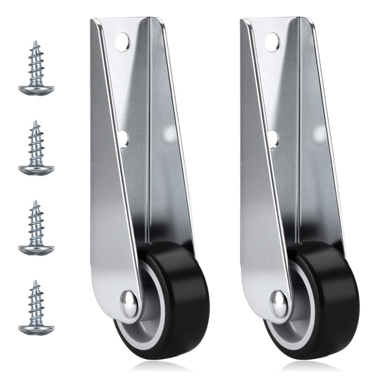 2 Pcs Gate Caster Wheels Replacement Anti-Sag Gate Support Wheels Sinking Door Bottom Pulley Directional Wheel Rubber Rolling Swivel Casters for Gates Fence Furniture