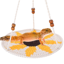 salbsever Bearded Dragon Hammock, Reptile Hammock Bearded Dragon Accessories Reptile Hanging Bed for Chameleon Birds Rats Hamster Iguana Leopard Gecko