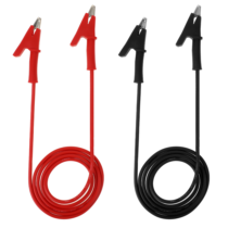 2PCS Double-Ended Alligator Clip Leads 3.3ft 1000V Gauge Jumper Wires Alligator Clips Test Leads with Alligator Clips Alligator Clips with Wires Multimeter Kit for Electrical Testing