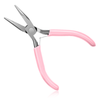5 Inch Needle Nose Plier Mini Jewelry Pliers Super Precision Smooth Jaw Making Tools Comfort Grip Handle Craft Pliers for Jewelry Handle Supplies Wire Wrapping Gripping