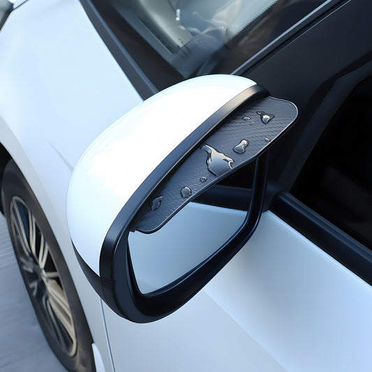 4 Pcs Wing Mirror Rain Deflector Car Rear View Mirror Rain Visor Guard Eyebrow Rainproof PVC Side Mirrors Guards Auto Exterior Rear View Mirrors Eyebrow Protector Cover for SUV Truck Sedan