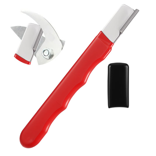 1 PC Garden Tool Blade Sharpener, Portable Blade Sharpener Multi Pocket Knife Sharpener Premium Carbide Sharpener for or Axe Machete Hedge Shears Scissors Hatchets Lawn Mower Blade Non-slip Vinyl Grip