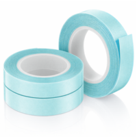 3 Rolls Hair Extension Tapes, Tape for Hair Extensions Replacement Blue Double Sided Strong Wig Tape Essential Hairs Extension Accessories, 0.39inch * 9.84ft Per Roll