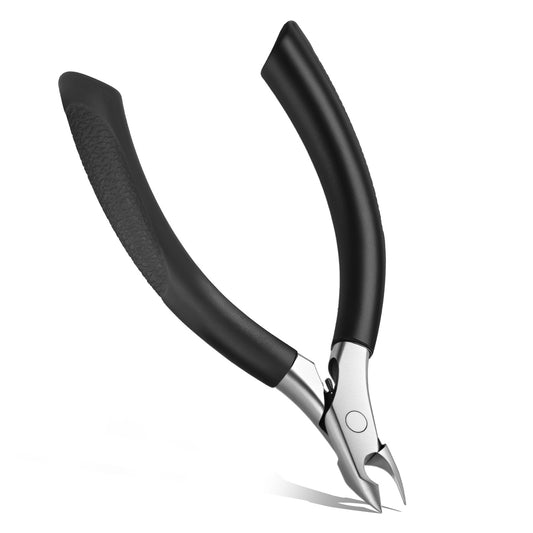 Cuticle Cutters, Professional Stainless Steel Cuticle Clippers, Cuticles Nippers Salon Grade for Manicurist, Nail Dead Skin Clipper, Precise Clippers Pedicure Manicure Nail Care Tool, Black