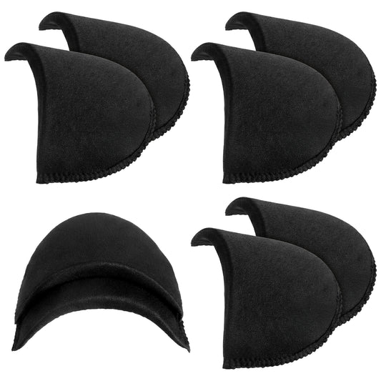4 Pairs Black Shoulder Pads Men Women Clothing Set-in Foam Shoulder Pads Inserts for Suits Jacket Blazer Coat Clothes Sewing