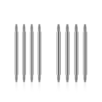 Mozeat Lens 8 Pack Watch Pins Spring Bars Stainless Steel Watch Band Pins, 22mm Long, 4 Pieces Each 1.5mm and 1.8mm Diameters, /