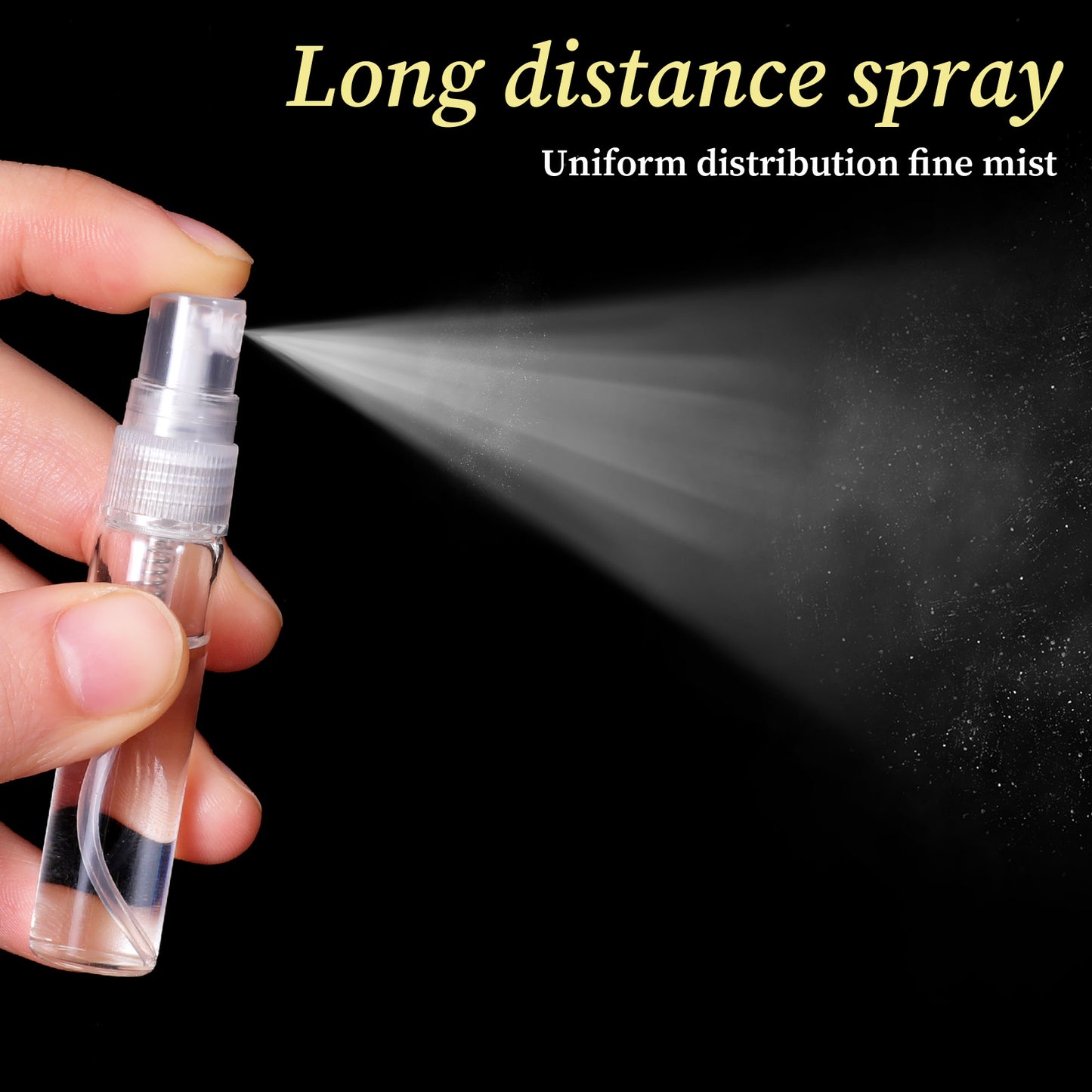 EupHHonycs 300 Pcs 5ml Mini Spray Bottles Clear Glass Perfume Bottles Refillable Fine Mist Bottle Small Empty Fragrance Sample Spray Containers Travel Portable Bottle for Cleaning, Essential Oils