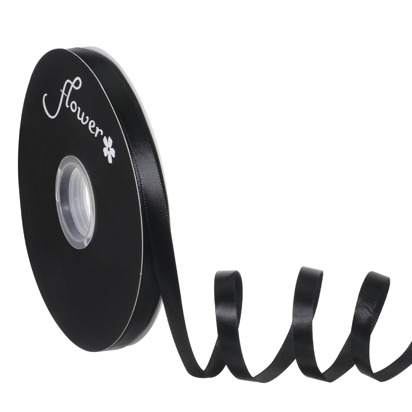 Double Ribbon Black 2/5 Inch 80 Yards, Thin Black Ribbon Satin Ribbons for Gift Wrapping Balloons Cake Crafts Hair Ribbons Bows Bouquet Floral Arrangementwedding Decoration