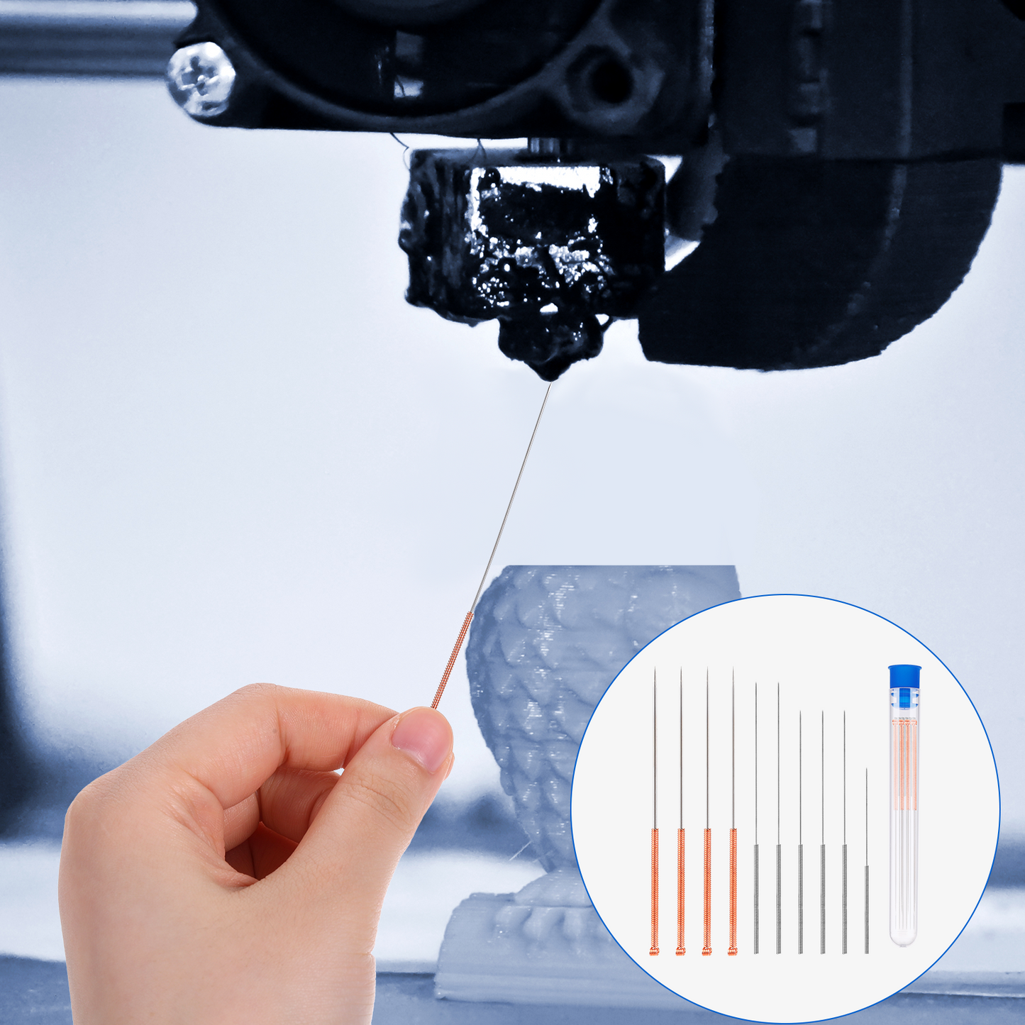 10Pcs 3D Printer Nozzle Cleaning Kit Needles, Stainless Steel Nozzle Unclogger No Clogger Welding Tip Cleaner Tools Accessories for Drills, (0.15, 0.2, 0.25, 0.3, 0.35, 0.4, 0.5, 0.6, 0.8, 1.0mm)