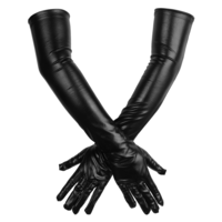 Women's Faux Leather Sexy Long Gloves, Long Evening Gloves Satin Elbow Gloves, Satin Gloves, Stretchy Elbow Length Gloves, Sexy Wet Look Adult Sexy Latex Long Gloves for Costume Opera Bridal Party