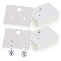 100 Pcs Earring Cards Hanging Earring Card Holder Display Holder Cards 1.8x1.3 inch Tags Earrings Packaging for Selling Jewelry DIY Crafts Earrings Display