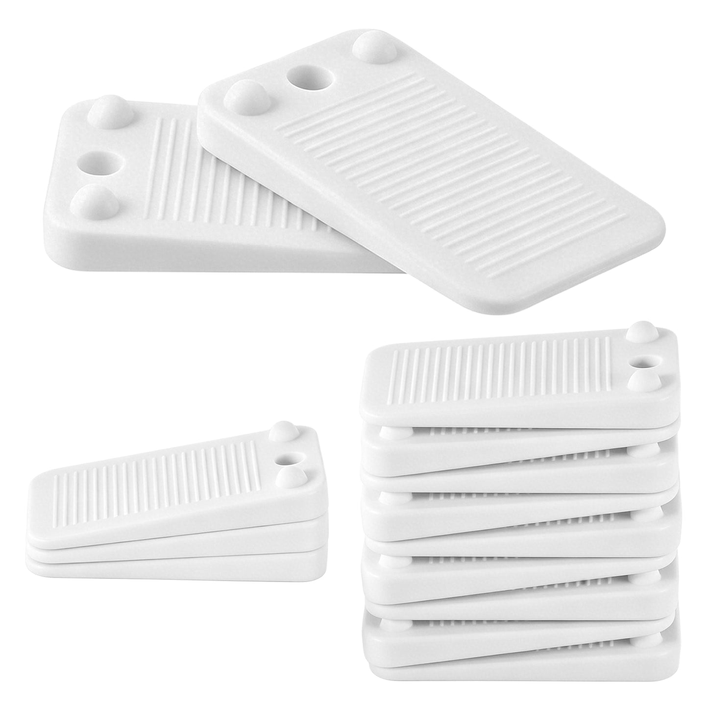 15Pcs Furniture Levelers Pads, Flexible Rubber Table Leveling Shims for Home Decor, Furniture Wedges Table Leg Leveler Non-Slip and Stackable Rubber Wedges for Cabinet Chair Door Stops Uneven Fl