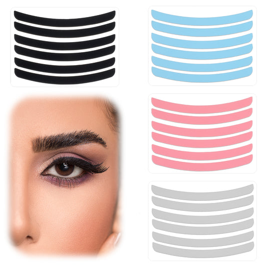 24 Pcs Lash Lift Rods Ribbon Kit Silicone Lash Lift Pads Reusable Lashs Lifting Shields Soft Eyelash Tapes Eyelash Lifting Compensator Eyelashes Perming Pads (4 Colors)
