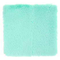 25 cm Small Square Faux Fur Rug Mini Fluffy Soft Rug Cushion Soft Square Chair Cover Seat Pad Photography Props Background Nail Mat Fluffy Chair Pad for Living Room Sofa Bedroom Floor(Lake Blue)