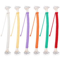 Ezymivs Kitten Teething Toys, 6 PCS Kitten Toys for Indoor Kittens Interactive Cat Cleaning Toy Refillable Catnip Cat Chew Ropes Toy for Indoor Cats Teeth Cleaning Self Playing