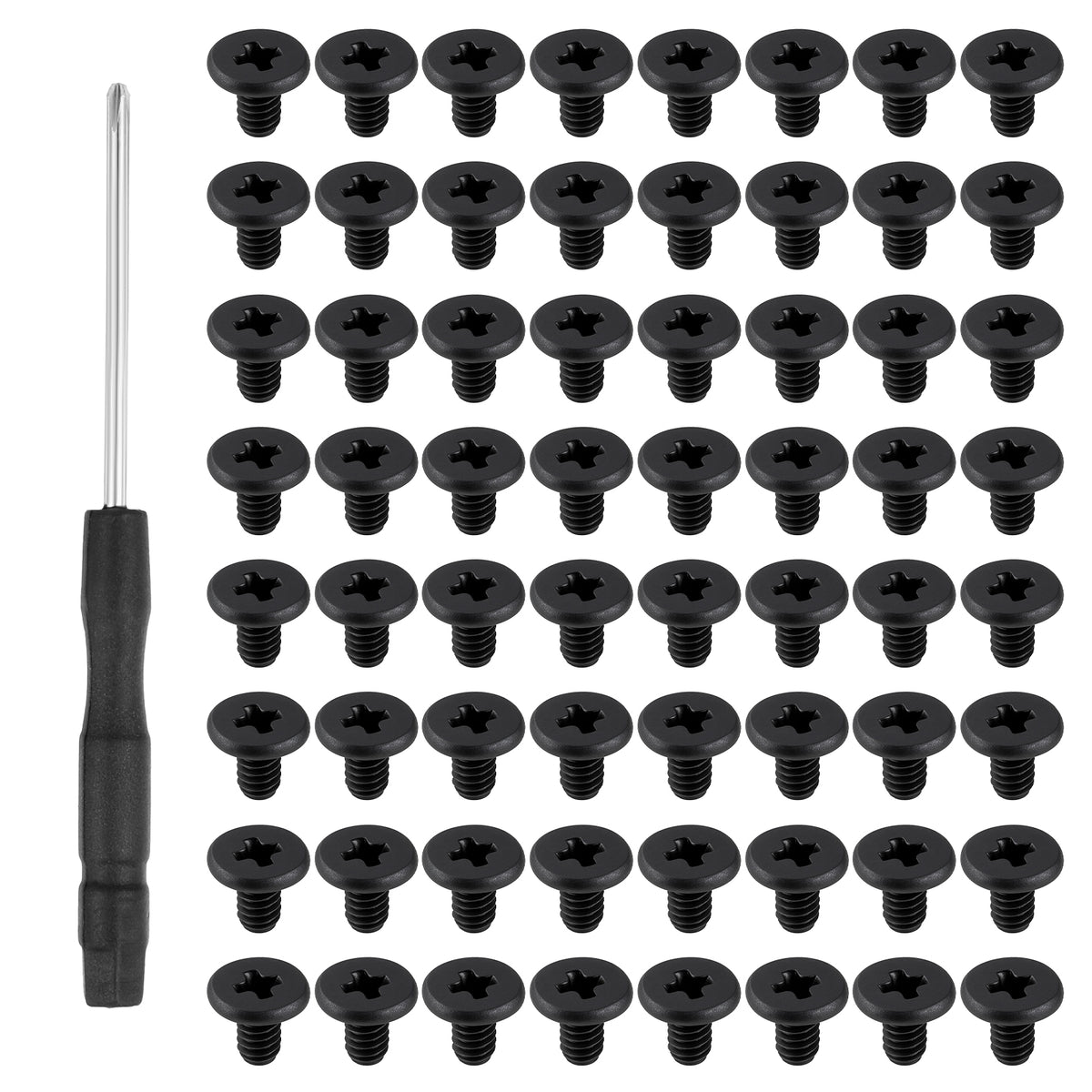 100pcs M.2 Screw Kit, Pcie Nvme M.2 SSD Screws, Black