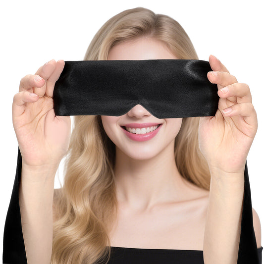 Soft Satin Eye Mask, Blindfold for Adult Women Men Comfortable Satin Sleep Mask Silk Satins Blindfold Sleep Masks Eye Cover Silk Sleeping Masks Blind Folds for Night Sleeping Travel Meditation