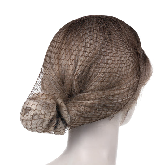 24 PCS Brown Hair Nets for Women, Invisible Elastic Edge Mesh Bun Hair Nets Comfortable Invisible Long Lasting Elastic Lightweight Hairs Net Mesh Wig Net for Ballet Bun Kitchen Food Service