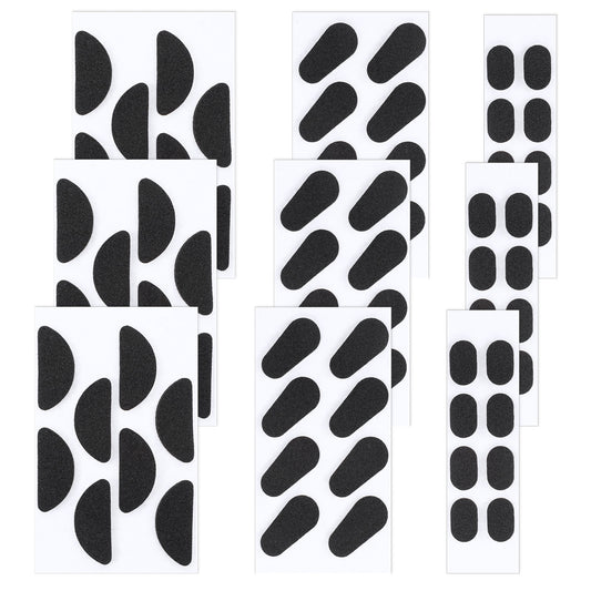 72 Pairs Nose Pads Soft Foam Adhesive Anti-Slip Silicone Eyeglass Nose Pads Cushion, Air Chamber Glasses Noses Pad, Self-Adhesive Anti-Slip Soft Foam, 1.5mm, Black