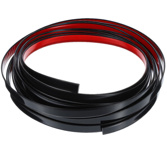 Peel and Stick Molding Trim Waterproof Flexible Molding Trim Self Adhesive Mirror Tape Border for Window Mirror Door Wardrobe Gap Sealing and Picture Frame (Black)