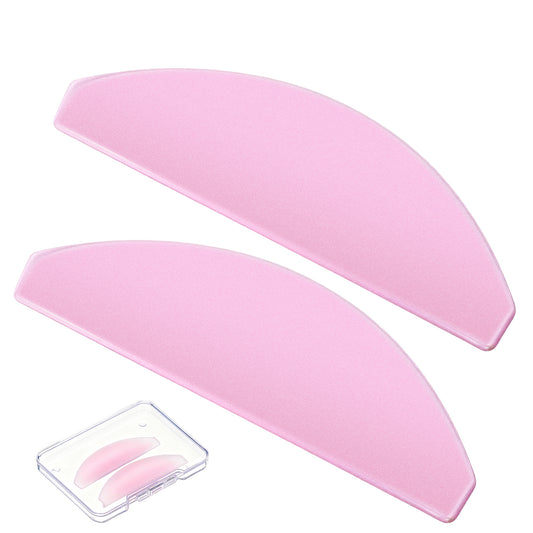 Lash Lift Shields Flat, 1mm Flat Shields for Korean Lash Lift Soften EyeLash Lifting Shield For Salon Usage Thoroughly Soften Eyelashes (Pink)