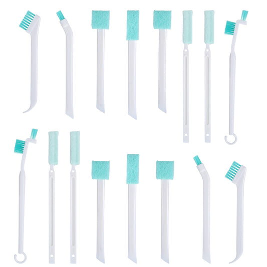 16 Pack Small Household Cleaning Brushes Deep Detail Crevice Cleaner Brush Set Crevice Cleaning Tool Detail Tiny Scrub Cleaner Brush Micro Crevices Scrub Cleaners Tool for Small Holes Corner Space