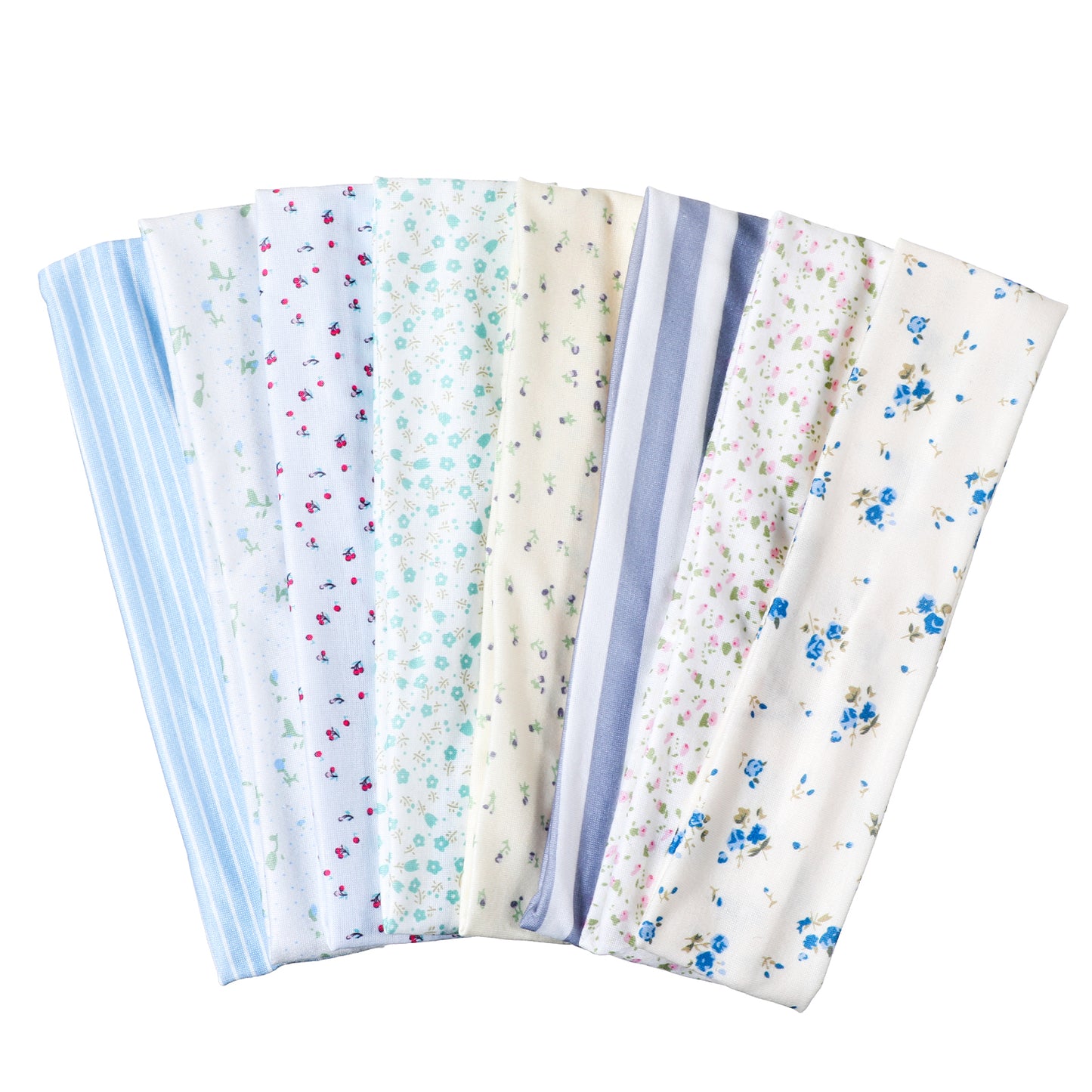 8 Pcs Floral Headbands for Women Soft Fabric Stripe Head Bands Yoga Headbands Non Slip Elastic Floral Hairband Boho Headband for Sports Fitness Running
