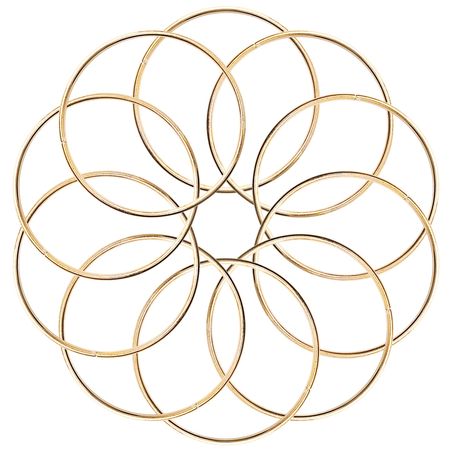 20 Pcs 2 Inch Metal Rings for Craft Gold Hoops Floral Macrame Hoops Rings for DIY Crafts Macrame Dream Catchers Supplies(Gold,2 Inch)