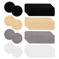 24PCS Shoe Patches for Holes, 4 Colors Shoe Heel Repair Patches Rectangular Round Form Shoe Repair Patches Shoe Prevention Toe Self-Adhesive Shoe Repair Kits Tape Pads for Sneakers Mesh Shoes