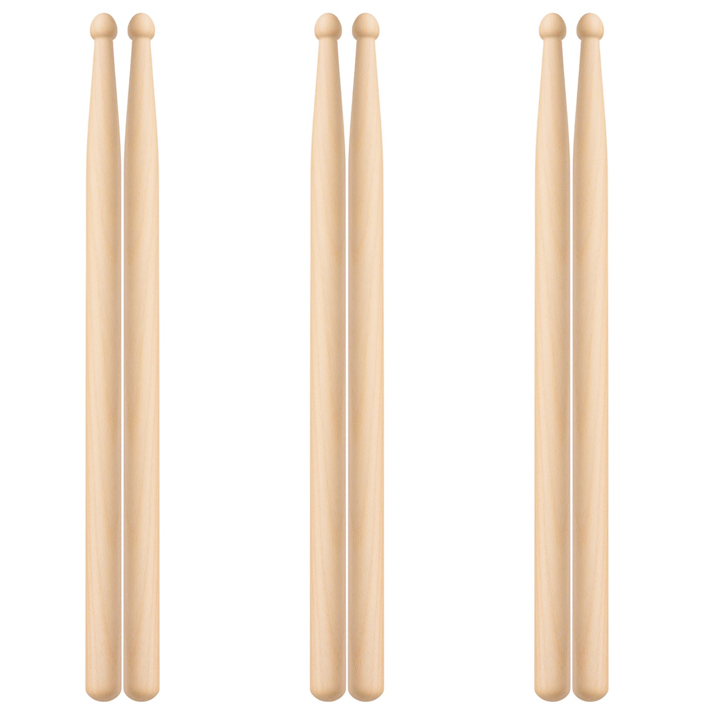 3 Pairs Drum sticks 5A, Modern Drumsticks for Drums
