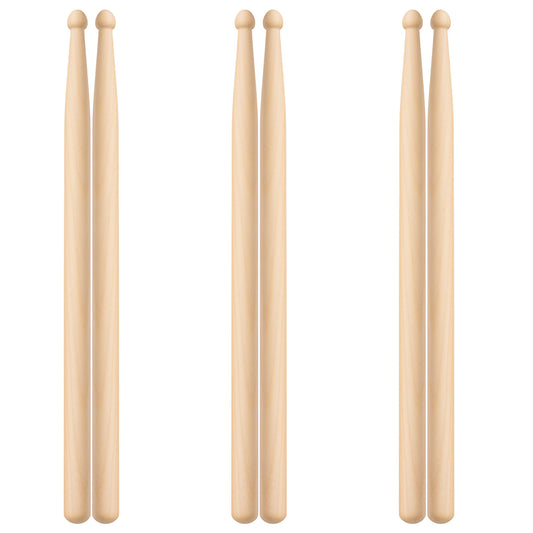 3 Pairs Drum sticks 5A, Modern Drumsticks for Drums