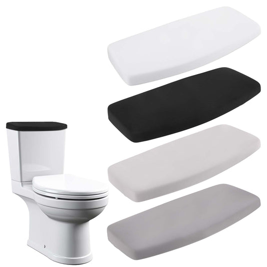 4 Pcs Toilet Tank Cover, Toilet Tank Lid Toilet Top Cover, Comfortable Bathroom Tank Cover Replacement with Elastic Bottom, Washable Soft Toilet Tank Lid Cover Fit Different Sizes(4 Colors)