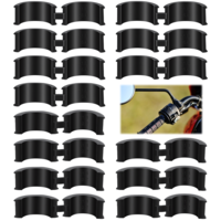 16 Pcs Bicycle Handlebars Rubber Gaske, Bike Handlebar Extender, Handlebar Stem Shim Spacer Adapters, Anti-Vibration and Anti-Slip, Fit 22.2/25.4 mm to 31.8 mm Bike Stem for Road Mountain Bikes