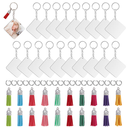 Sliverdew Sublimation Keychain Blanks