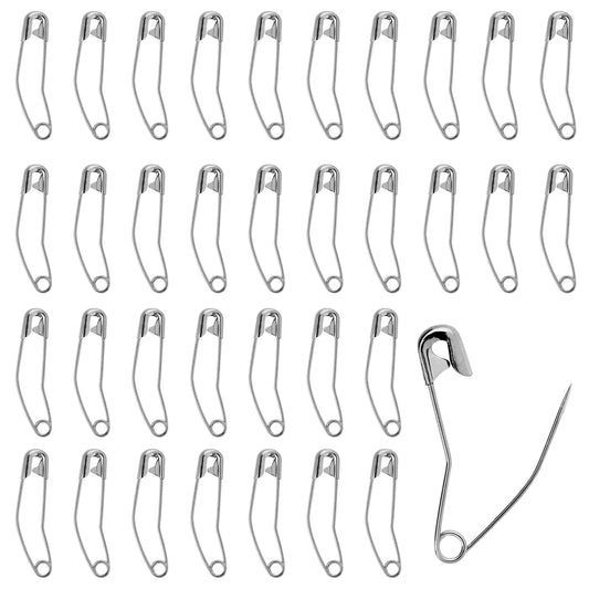 200Pcs Curved Safety Pins Quilting Pins Safety Pins Curved Security Pins, Quilting Basting Pins, Quilting Pins Curved, Safety Pins for Quilting and Knitting(38mm/1.5inch)