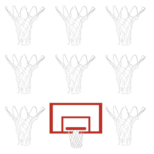 8 Pcs Mini Basketball Nets Replacement for 8"-10.25" Basketball Rims Nylon Small Basketball Hoop Net Outdoor Indoor Basketball Net for Kids
