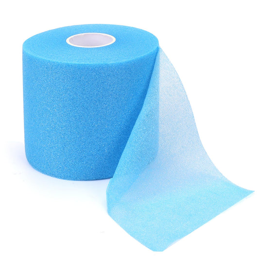 30 Yards Pre Wrap Tape, Wrist Pre Wrap Tape, UnderWrap Athletic Tape, Ankle Tape, Headbands Pre-Wrap Tape, Sports Breathable Foam Pre Wrap Tape for Hair Wrists Knees Hands Ankles Human Body, Blue