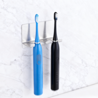 Electric Toothbrush Head Holder Electric Toothbrushs Holder Toothbrush Holders Wall Mounted Stainless Steel Bathroom Shower Tooth Brushing Holders (Silver Small)