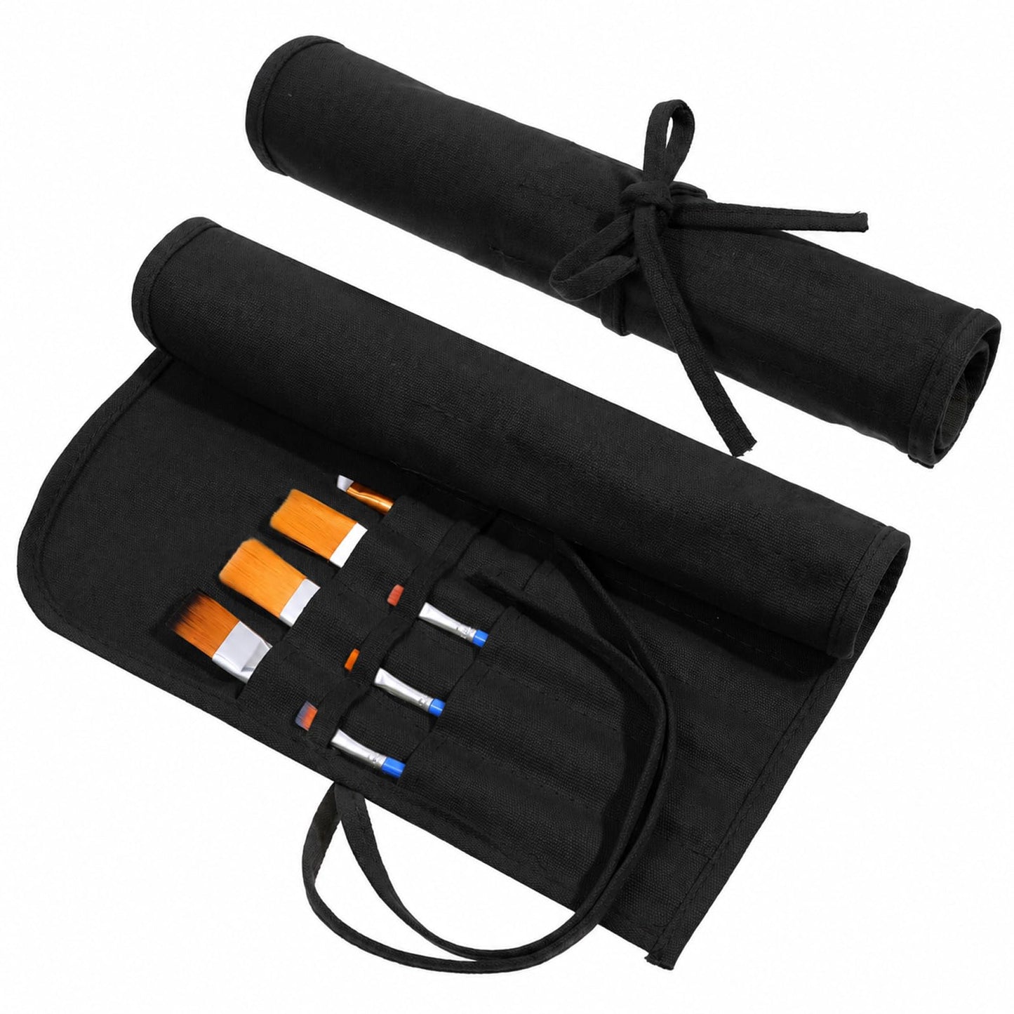 Brush Holder, 22 Slots Pen Roll Canvas Brush Organiser Holder