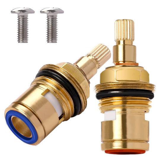 Brass Ceramic Stem Ceramic Disc Cartridge Faucet Valve Cartridge Replacement Faucet Repair Replacement Parts for Bathroom Kitchen Tap Sink Faucet