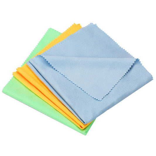 Mozeat Lens Polishing Cloths, Pack of 3 - 30 x 30 cm Microfibre Cleaning Cloths for Guitar, Violin, Piano, Brass, Trumpet, Saxophone, Flute